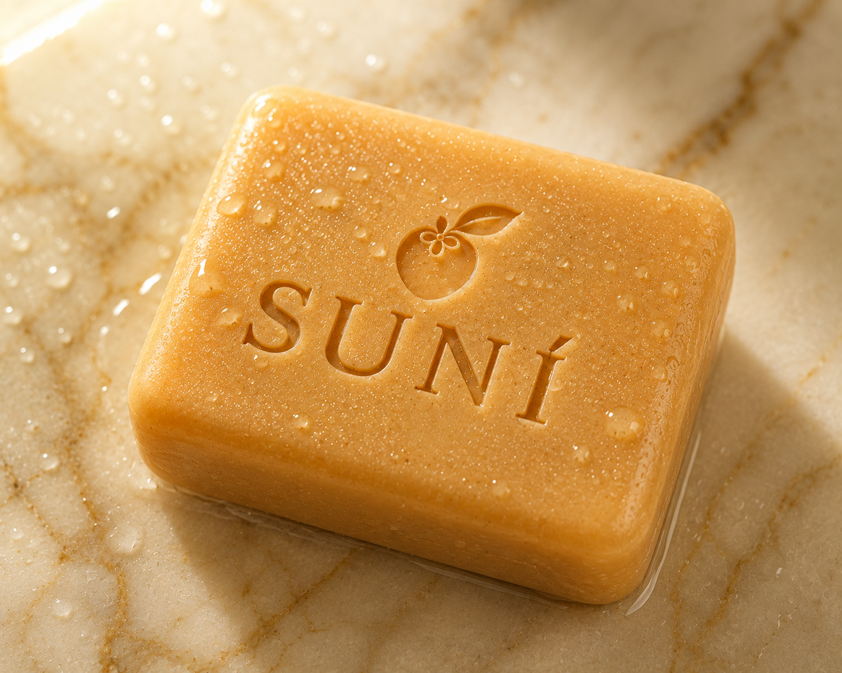 SUNI 4-piece persimmon bundle - aluminum-free, paraben-free head-to-toe cleansing and odor defense routine