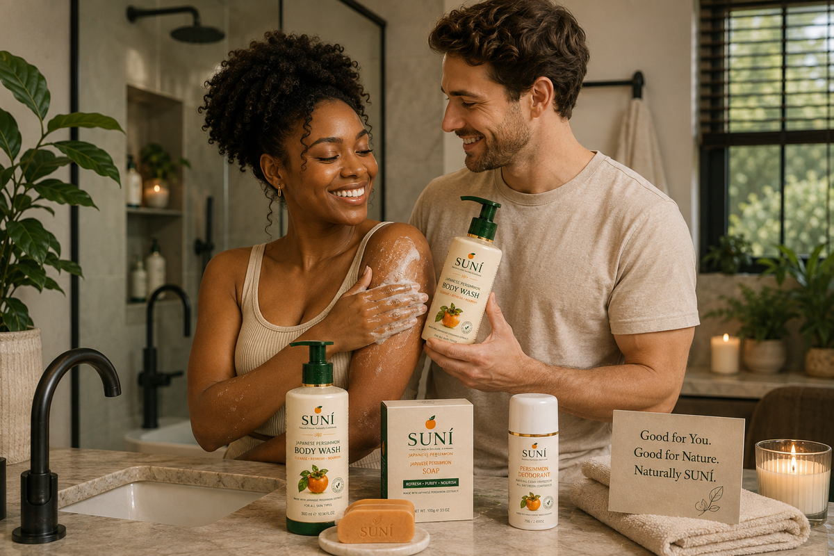 SUNÍ Japanese Persimmon Shampoo 300ml - odor-removing hair repair shampoo
